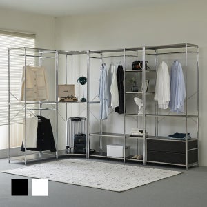 홈앤힐 무드랙 시스템장 아파트 드레스룸 시스템옷장 선반 1200 행거