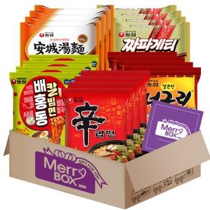 메리박스 봉지라면 20개 1호 신라면4+안성탕면4+짜파게티4+너구리4+배홍동칼빔면4