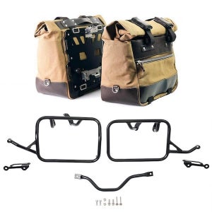 BMW 모토라드 R12 GS 유닛개러지 컬트 캔버스 사이드 백 (40-50 L) & 서브 프레임 세트 U203C+5002