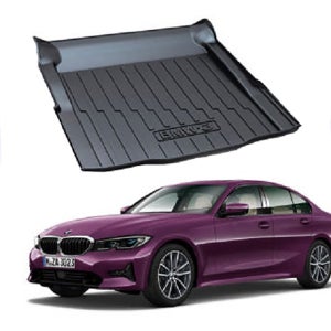 리얼핏 카본디자인 3D 논슬립 TPE 트렁크매트 BMW 3시리즈 G20, 트렁크