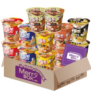 메리박스 누들핏1호 12개(튀김우동2+얼큰우동2+짜파구리2+육개장사발2+김치사발2+카구리2)