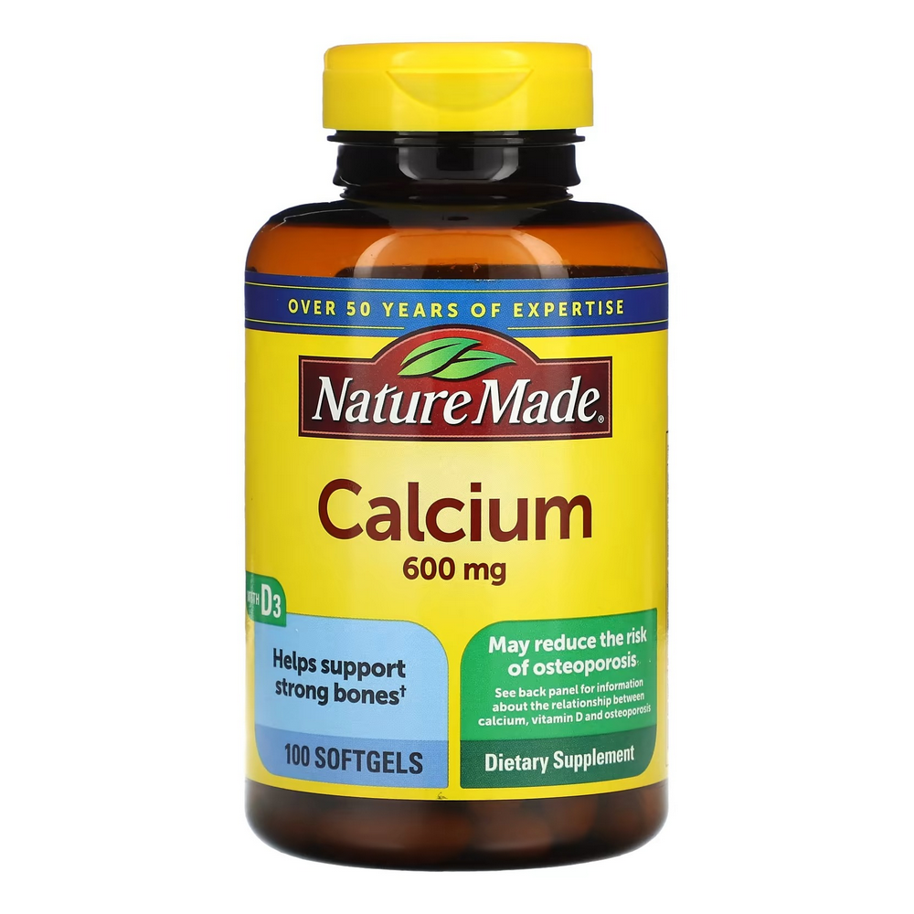 네이처메이드 <b>칼슘</b> <b>위드 비타민D3</b> <b>600</b>mg 100소프트젤