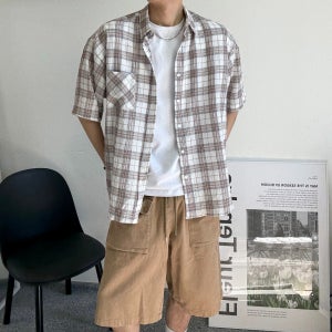 린넨셔츠남성 반팔와이셔츠 남자반팔남방