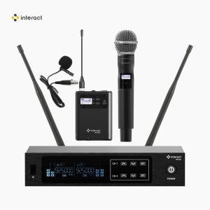 인터랙트 IW-S20 2채널 강의용 공연용 2채널 무선 핀 핸드 마이크 2개