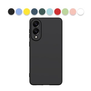 파스텔 10색 풀커버 젤리 케이스 블랙, 갤럭시S25 엣지