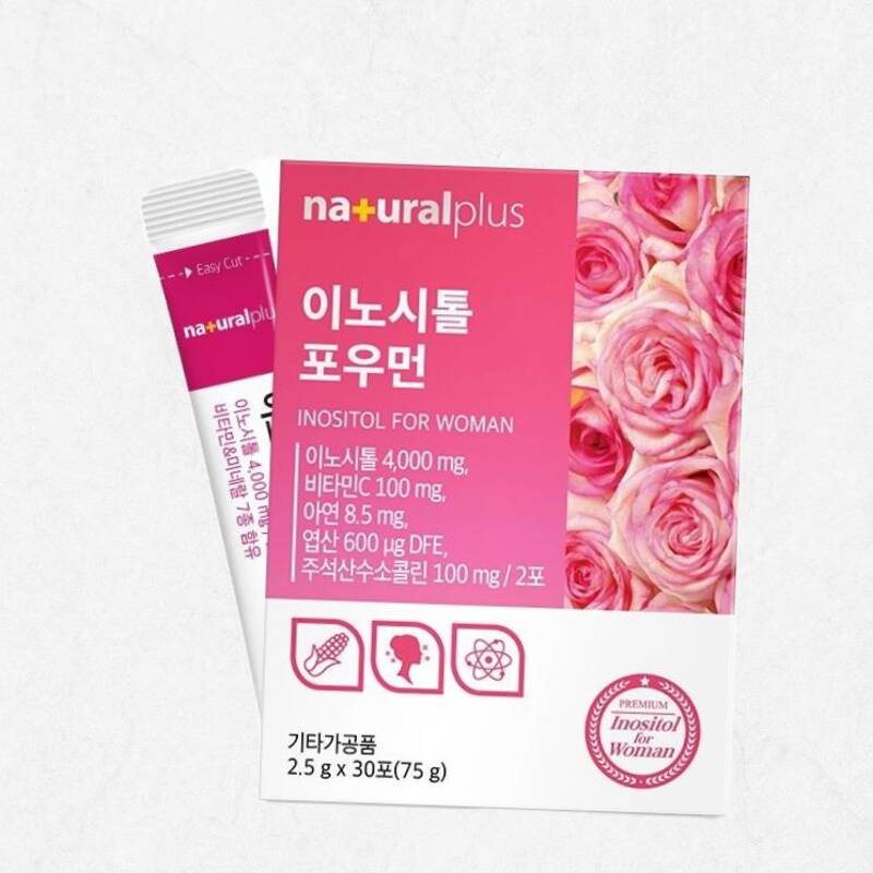 콜린 미오이노시톨 포우먼 30포 1박스 주석산수소콜린 <b>임산부</b> 엽산 아연 <b>내츄럴플러스</b>