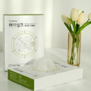 자연분해 싱크대 거름망 친환경 싱크볼 옥수수 전분 생분해 음쓰망 음식 쓰레기망 60개