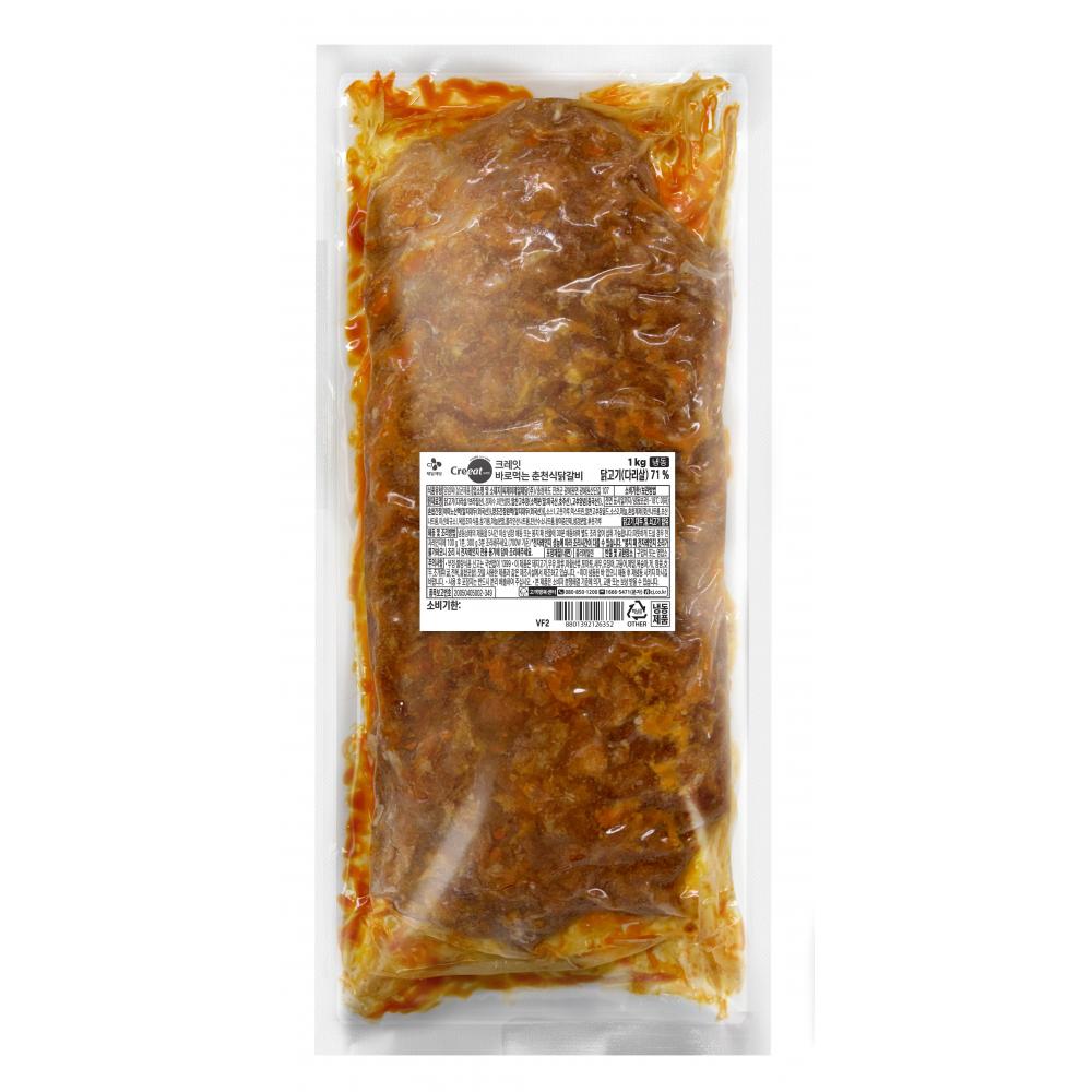 크레잇바로먹는춘천식닭갈비 <b>CJ제일제당</b> 다리살 냉동 1Kg