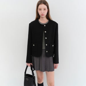 [던스트] CLASSIC TWEED JACKET BLACK_UDJA5C203BK