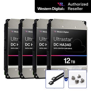공식인증점 WD ULTRASTAR HA340 패키지 12TB 4PACK WUS721212BLE6L4