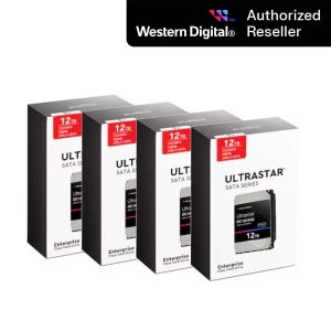 공식인증점 WD ULTRASTAR DC HA340 12TB 패키지 4PACK WUS721212BLE6L4 7200RPM/512MB/CMR