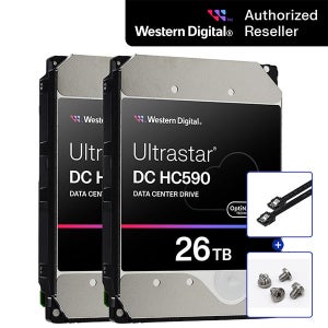 공식인증점 WD ULTRASTAR HC590 패키지 26TB 2PACK WUH722626ALE6L4