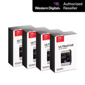 공식인증점 WD ULTRASTAR DC HC590 26TB 패키지 4PACK WUH722626ALE6L4 7200RPM/512MB/CMR