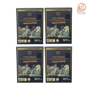 싱가포르 전통 로스팅 KGG 커피 (코피-오 꼬송 블랙커피) 10개입, 4개