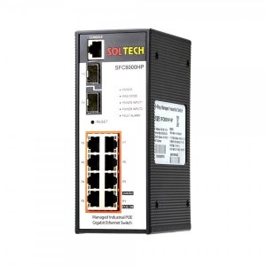 솔텍 SFC8000HP 산업용 기가 8포트 L2 관리형 스위치 PoE 240W / 2.5G 2SFP