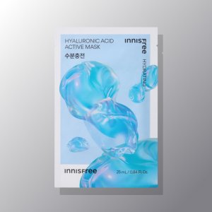 이니스프리 액티브 마스크 히알루론산 [수분충전] 25mL 1매, 1개