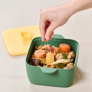 르메이드 실리콘 전자레인지 찜기 계란찜 라면 용기 1200ml 단호박