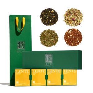 렌테 lente 선물용 블렌딩 허브티세트 얼그레이 캐모마일 페퍼민트 루이보스 28tb