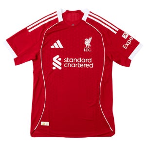 아디다스 리버풀 어센틱 홈 유니폼 저지 25/26 선수 마킹 패치JY4237