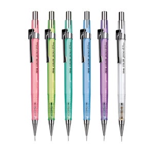 자바펜 투명 칼라 제도샤프 0.5mm X 12개세트 (6컬러)