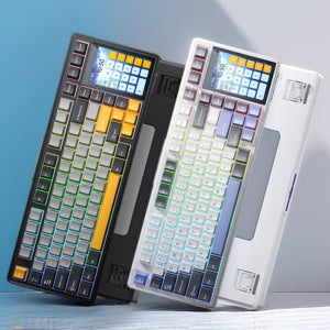 AULA L99 독거미 키보드 IPS 터치스크린 아우라 기계식 조약돌 키보드 청우축