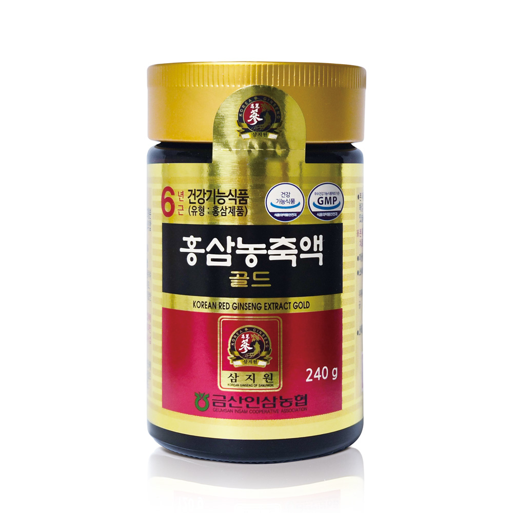 <b>금산인삼농협</b> 6년근 홍삼농축액 골드 240g <b>면역력</b> 강화 피로회복 선물세트