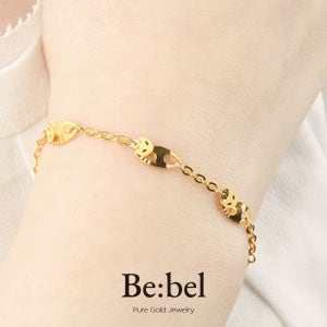 순금팔찌 3.75g(1돈) 24k 여자 라인 고양이 프레스 비벨