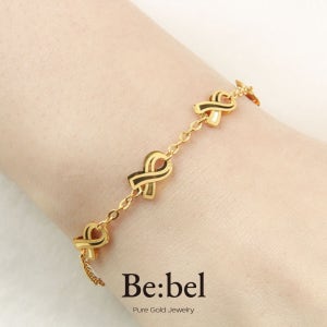 순금팔찌 3.75g(1돈) 24k 여자 매듭 리본 비벨