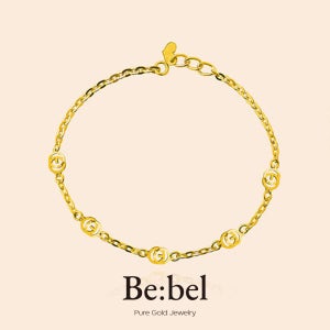 순금팔찌 3.75g(1돈) 24k 여자 이니셜 GG 비벨