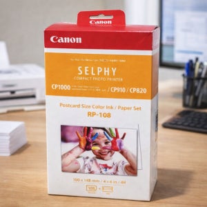 캐논 셀피 CP1300 RP-108 포토용지 인화지 108매 카트리지2개
