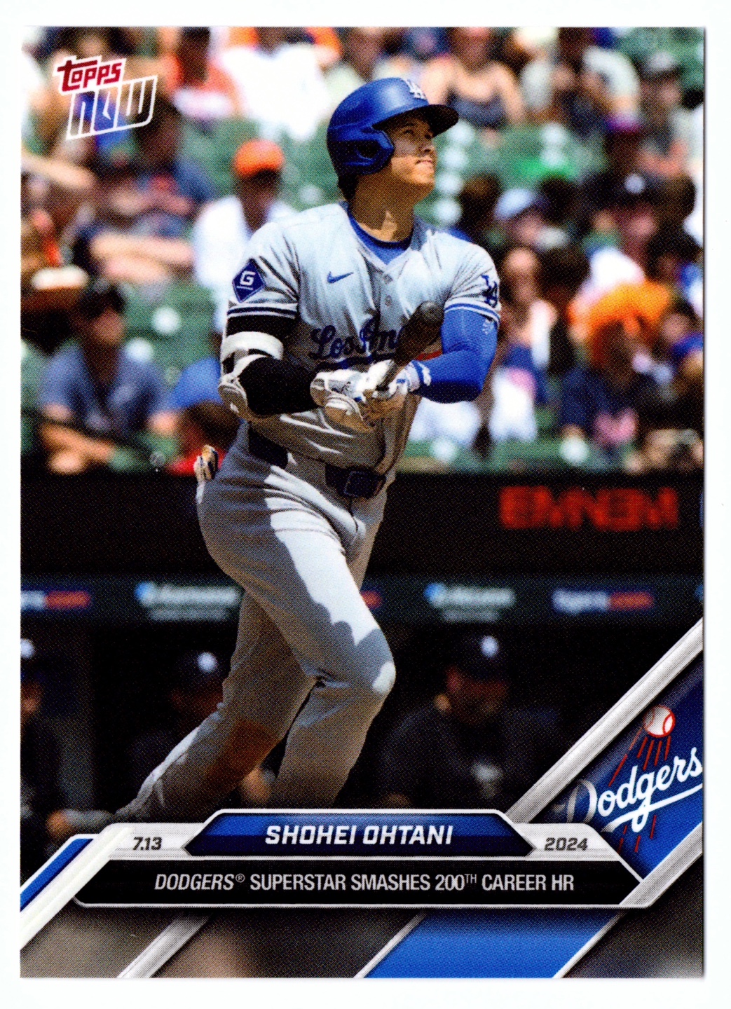 2024 Topps NOW MLB - Shohei Ohtani Card No.413 탑스나우 쇼헤이 오타니