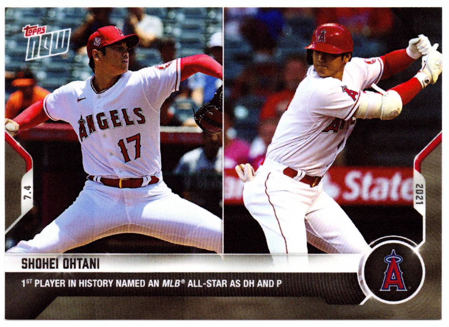 2021 Topps NOW MLB - Shohei Ohtani Card No.457 탑스나우 쇼헤이 오타니