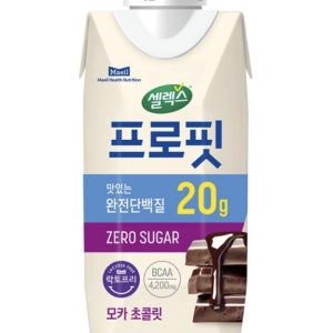 셀렉스 프로핏 완전단백질 모카 초콜릿 250ml x 18개 9가지 아미노산 단백질 20g