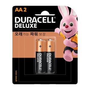 듀라셀 AA 알카라인 건전지 2개입, 1개