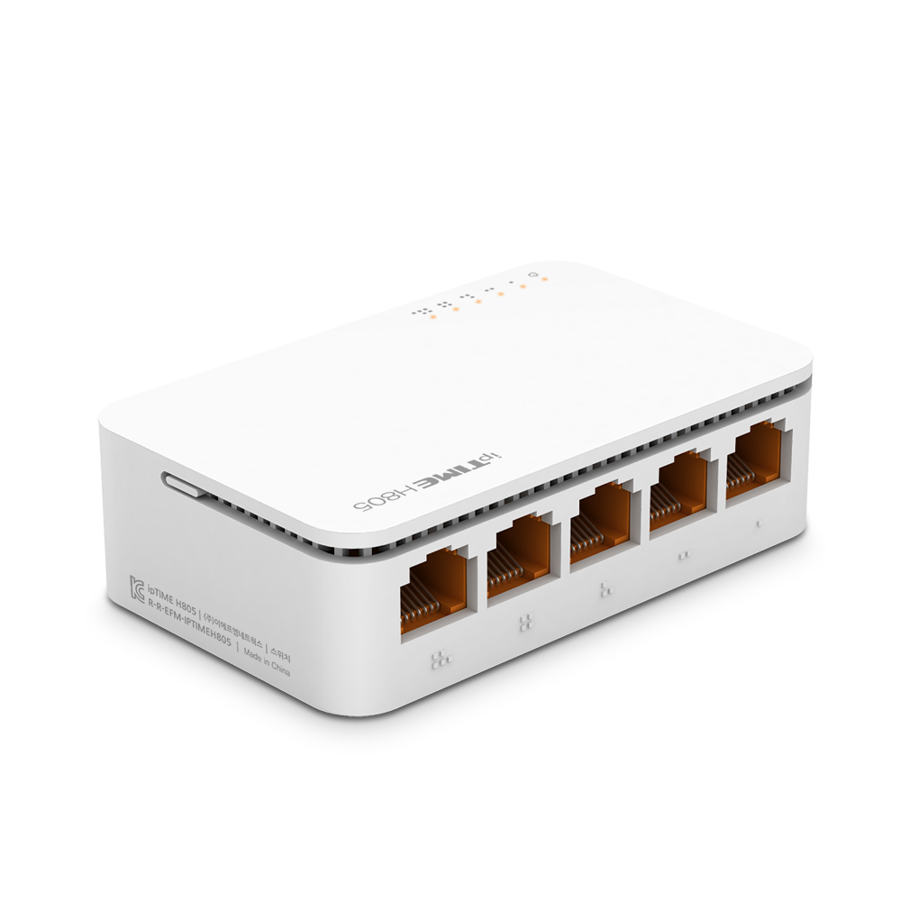 ipTIME H805 5포트 100Mbps 스위칭허브