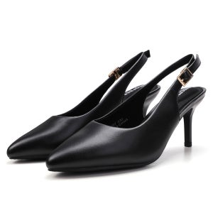 엠프리스 슬링백 펌프스 구두 미들힐 여성 스틸레토 슬링백힐 S7BK