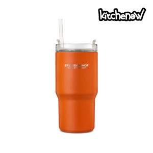 키치뉴 에스테반호프 대용량 차량용 빨대 보온 보냉 텐저린 텀블러 591ml, 선셋