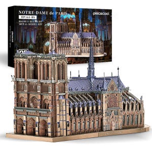 피스쿨 3D 메탈퍼즐 입체퍼즐 노트르담 대성당 랜드마크 모형 DIY 조립 키트