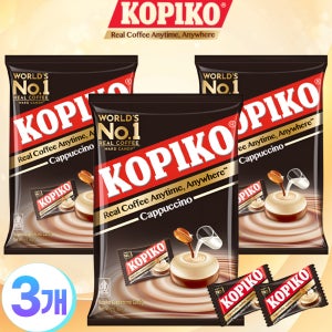 코피코 사탕 커피 캔디 kopiko 잠깨는 캔디 카푸치노맛 (대), 800g, 3개