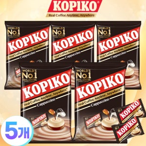 코피코 사탕 커피 캔디 kopiko 잠깨는 캔디 카푸치노맛 (대), 800g, 5개