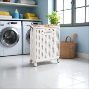 벽걸이 틈새 빨래바구니 세탁바구니 이동식 오픈형
