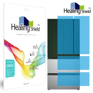 LG 디오스 김치톡톡 오브제컬렉션 491L 4도어 Z491SGS151 외부보호필름 무광 세트