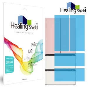 LG 디오스 김치톡톡 오브제컬렉션 491L 4도어 Z491GPB151 외부보호필름 무광 세트