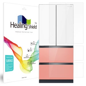 위니아 딤채 김치 냉장고 스탠드형 467L 4도어 HDQ48GRPIWA 무광 외부보호필름 세트