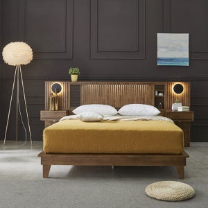 이오스 원목 호텔침대프레임 다리형 서랍형 벙커형 수납 슈퍼싱글,퀸,킹