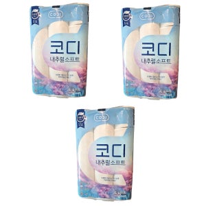 코디 3겹 내추럴 소프트 27m 30개입 X 3개