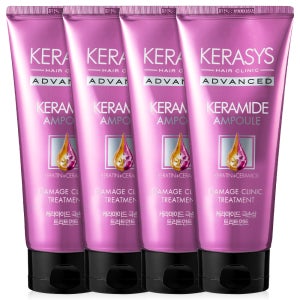 케라시스 극손상 단백질 트리트먼트 200ml 4개 염색모 손상모 미용실트리트먼트