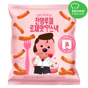 잔망루피 로제맛 떡볶이 스낵 랜덤 띠부실 12종 포함 로제, 80g, 12개