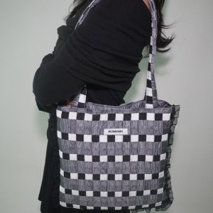 KIMIMI MADE 키미미 미미 체커보드 백 블랙 Mimi checker board bag Black