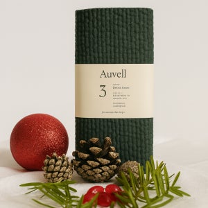 Auvell 아우벨 스웨덴 생산 친환경 셀룰로오스 빨아쓰는 행주, 3개, 15.5cm x 17cm, 브리티시그린